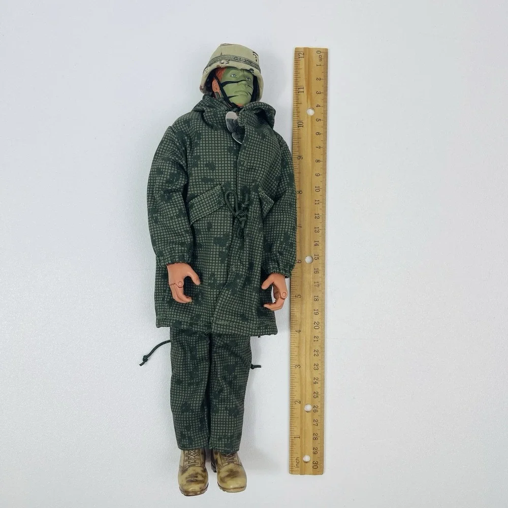 VTG 1996 Hasbro 12 in GI Joe Figure W Rain Coat Pants And Rubber Boots